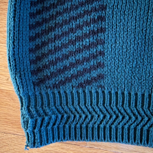 CHAPS Ralph Lauren Plaid Mens Pullover Sweater Moose Green Black - Picture 5 of 9